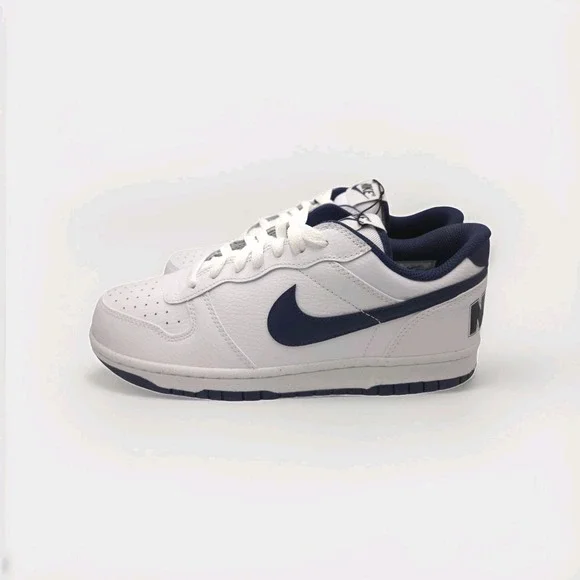 Nike‎ BIG LOW Men's Size 10 MIDNIGHT NAVY 355152-140 Basketball Sneakers Shoes - Picture 2 of 7